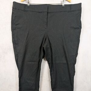 Lane Bryant Black Pinstripe Trousers